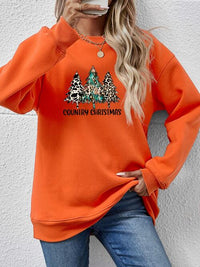 Thumbnail for Graphic Round Neck Dropped Shoulder Sweatshirt - T - 9 COLORS -