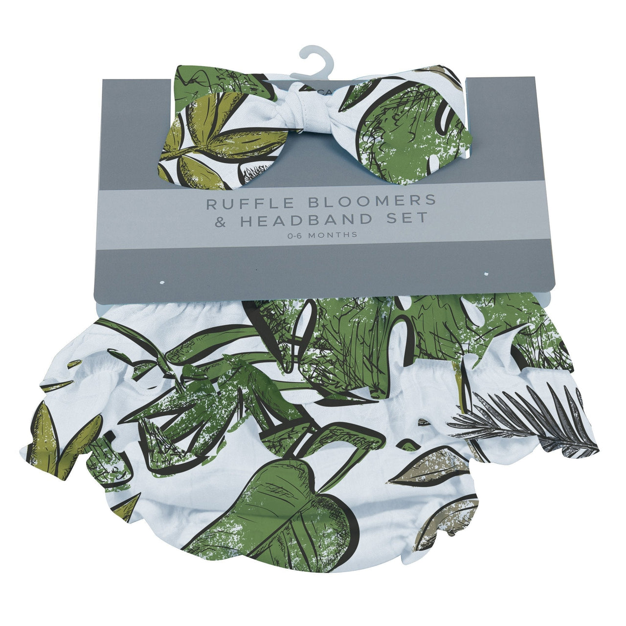 Newcastle - Tropical Forest Ruffle Bloomers and Headband Set - 1 COLOR -