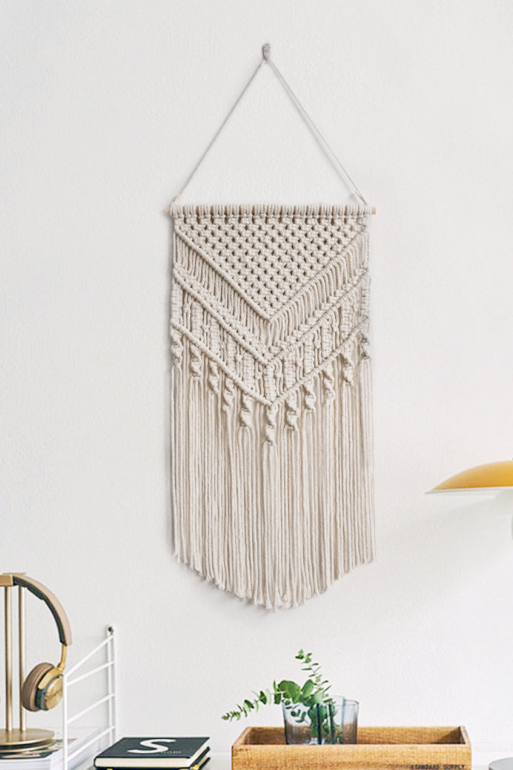 Warm Life Fringe Macrame Wall Hanging - 29.5" X 15.7" - T - 1 COLOR -