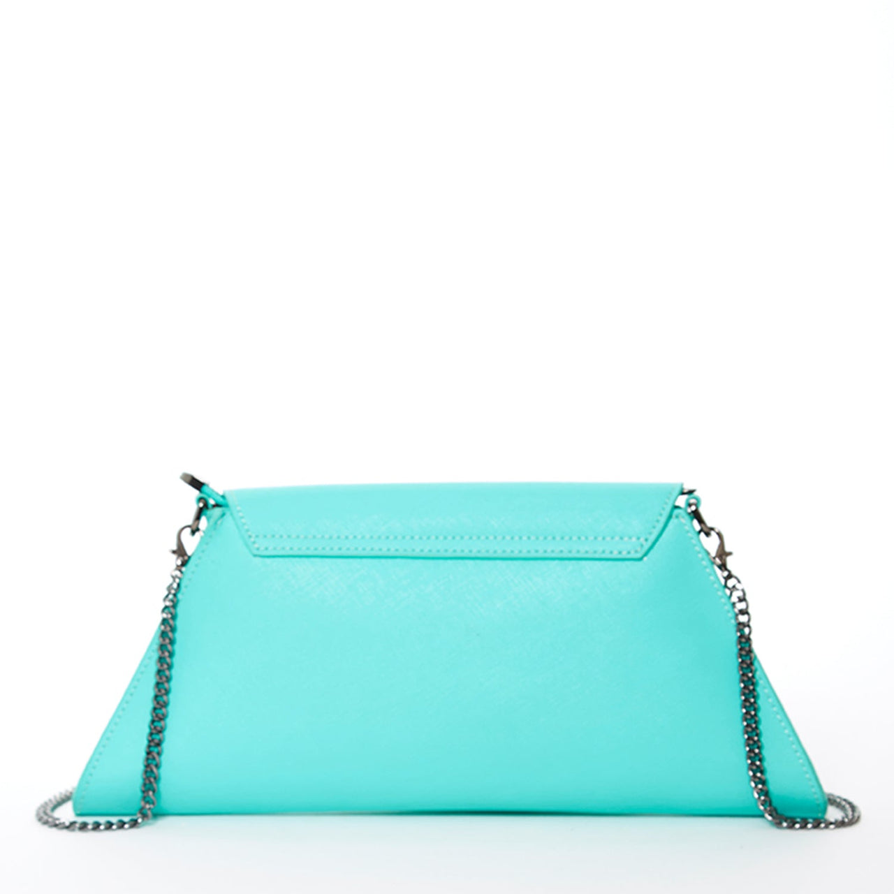 Angelica Turquoise Clutch Leather -