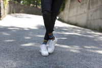 Thumbnail for Men's Black Rainbow Stripe Socks - 1 COLOR -