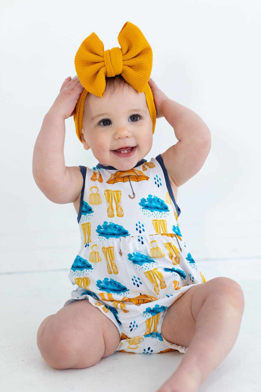 Eclipse Kids - Bubble Romper - Rainy Days -