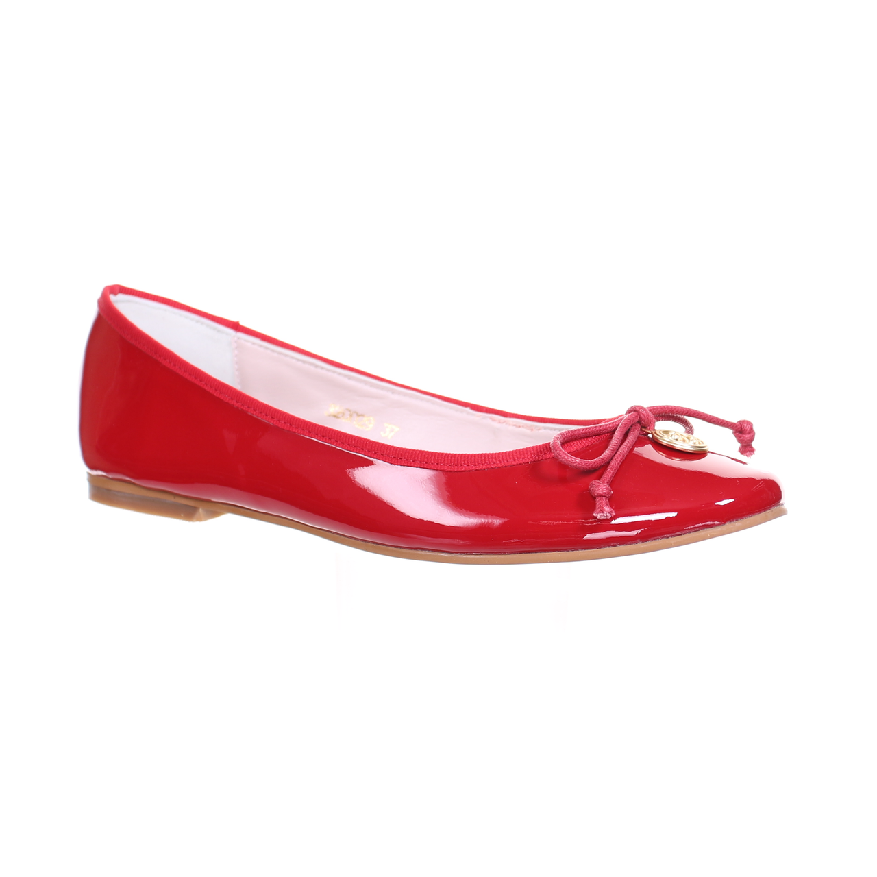 Patent Sheep Leather Ballerina (Red)