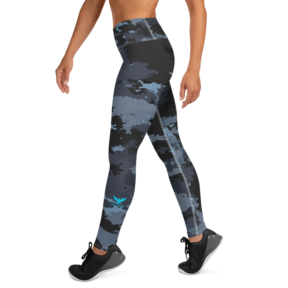 FYC - Women's All Day Comfort Yoga Coast Camo Full Length Leggings - 1 CAMO COLOR -