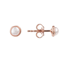 Thumbnail for LATELITA - Petite Stud Earrings Rosegold White Pearl -