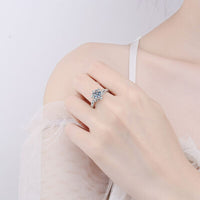 Thumbnail for 1 Carat Moissanite 925 Sterling Silver Ring