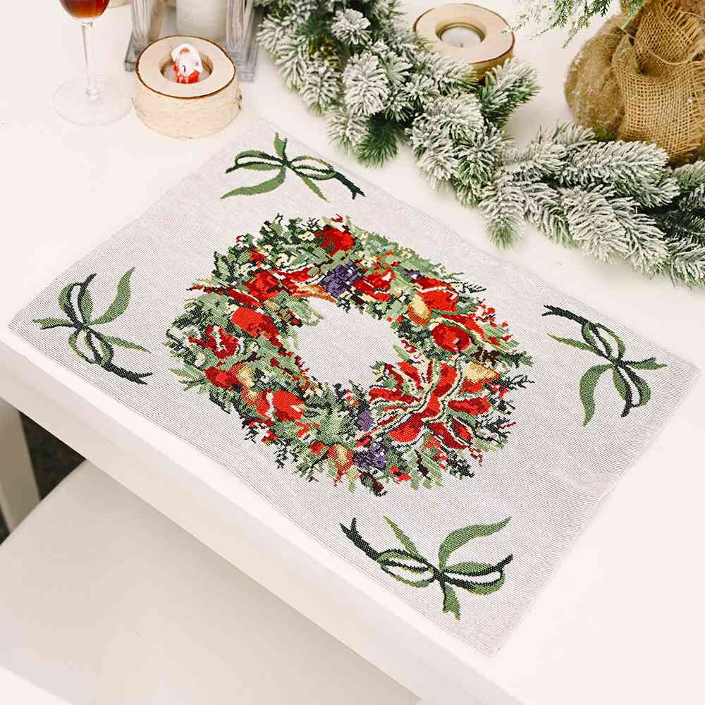 Assorted 2-Piece Christmas Placemats - 2 PCS. - CHOOSE 1 GET 1 RANDOM PICK - [5-10 DAY DELIVERY] - T - 4 PATTERNS/COLORS -