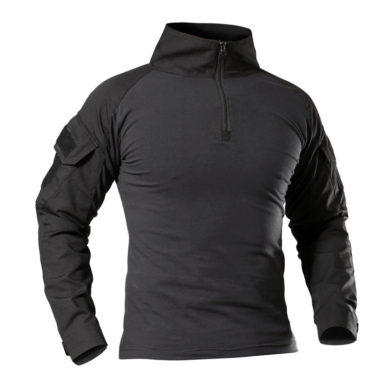 Men Outdoor Tactical LS T-Shirts - Sports Casual Shirts - Activewear - [10-15 DAY DELIVERY] - 12 CAMOS/COLORS -