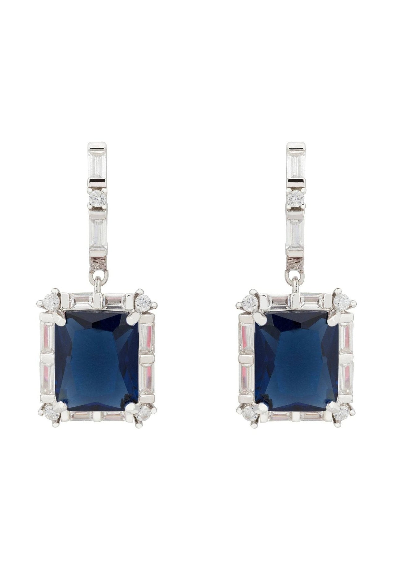 LATELITA - Tudor Silver Earring Sapphire -