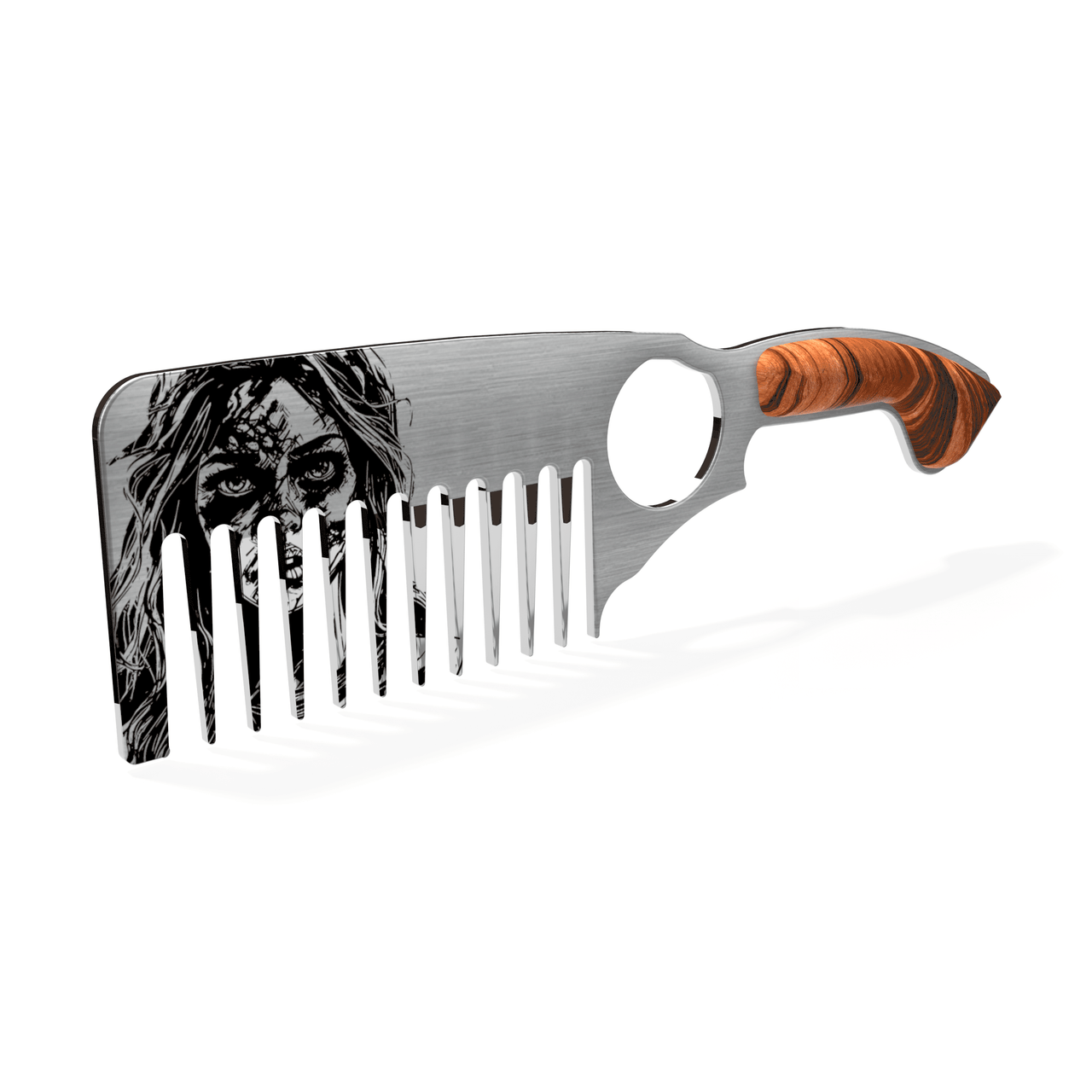 Zombie Girl Beard Comb -