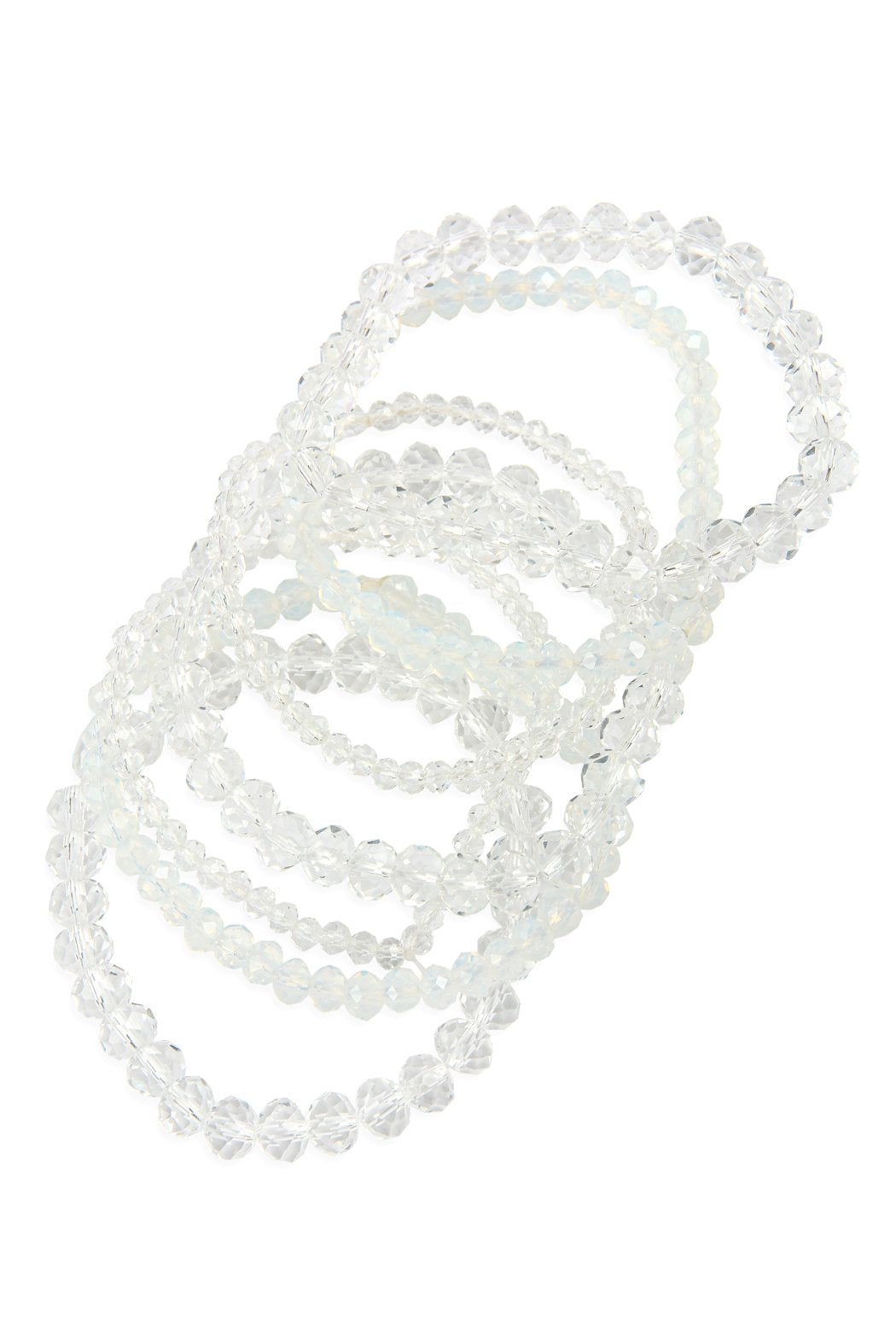 Seven Lines Glass Beads Stretch Bracelet - 22 COLORS