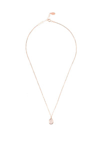 Thumbnail for LATELITA - Pisa Mini Teardrop Necklace Rosegold Rose Quartz -