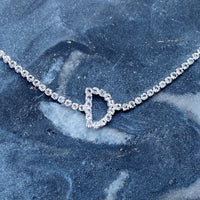 Thumbnail for Sparkly Initial Anklet - 15 LETTERS -