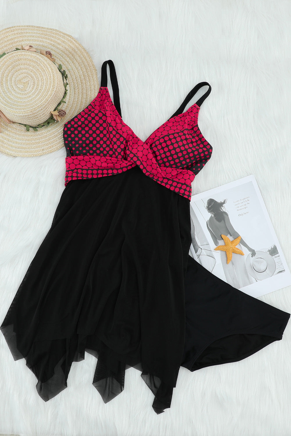 Printed Spaghetti Strap Two-Piece Swim Set - T - 2 COLORS -