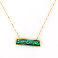 Thumbnail for Christy Jean - Bethany Druzy Bar Necklace - 7 COLORS -