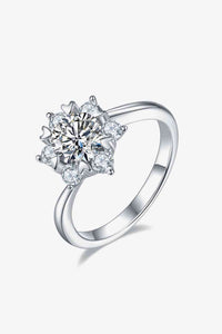 Thumbnail for Adored 1 Carat Moissanite 925 Sterling Silver Cluster Ring