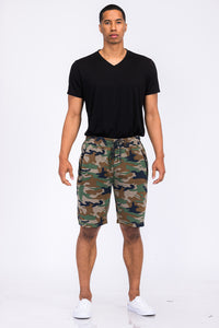 Thumbnail for Heathered Cotton Shorts - 1 CAMO COLOR -