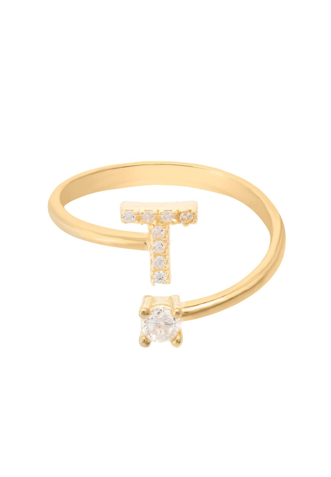 Initial Ring Gold T -