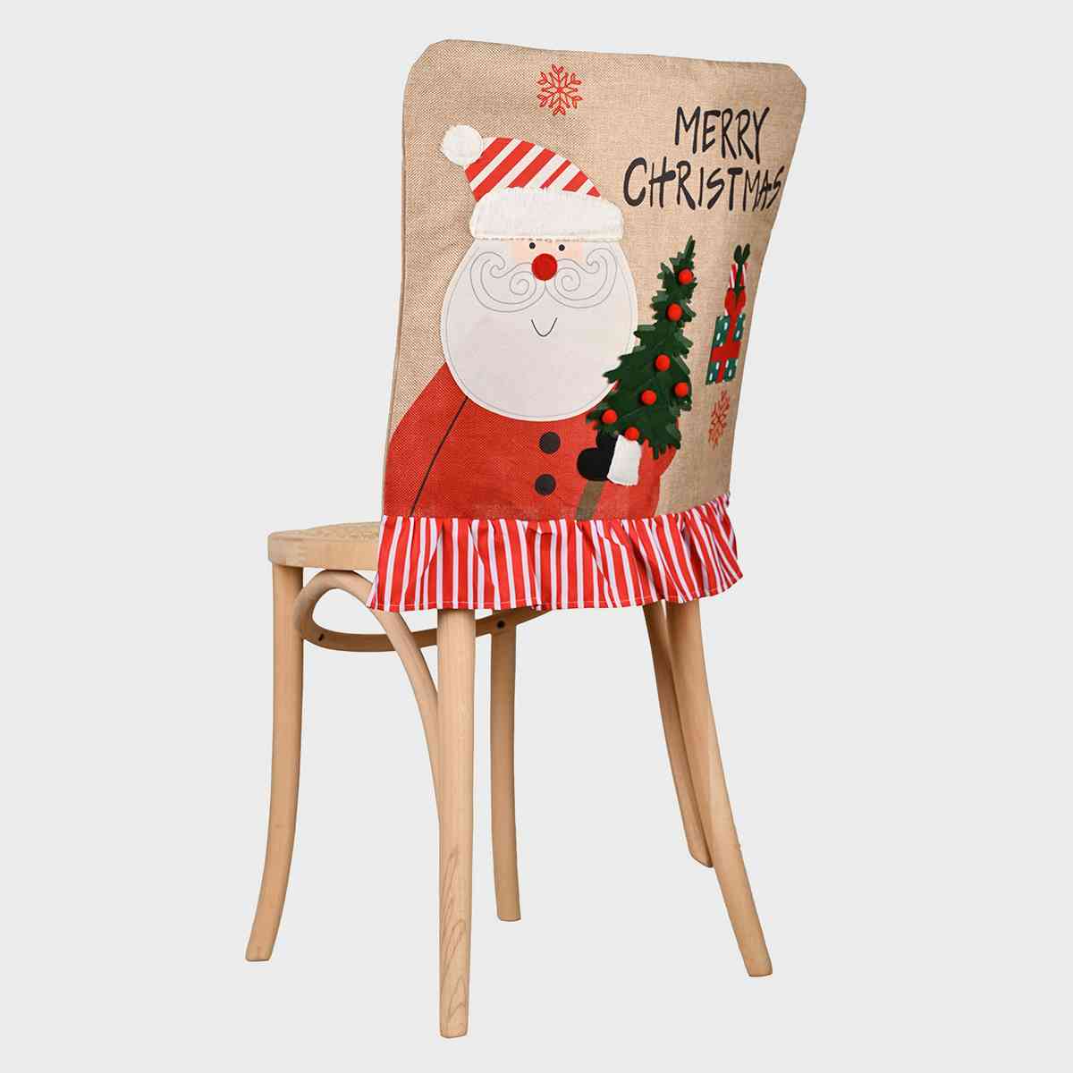 Merry Christmas Chair Cover - 20.9" - [5-10 DAY DELIVERY] - T - 2 TYPES/STYLES -