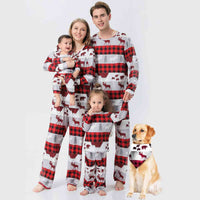 Thumbnail for WOMEN Reindeer & Plaid Top and Pants Set - T -