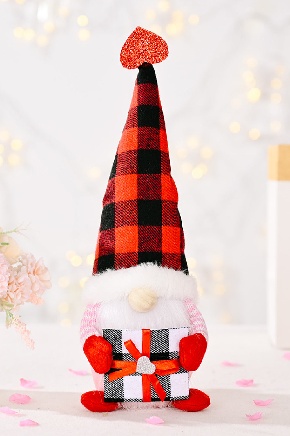 Special Occasion / Mother's Day Plaid Pointed Hat Gnomes - 12.5" - 2 TYPES - [5-10 DAY DELIVERY] - T -