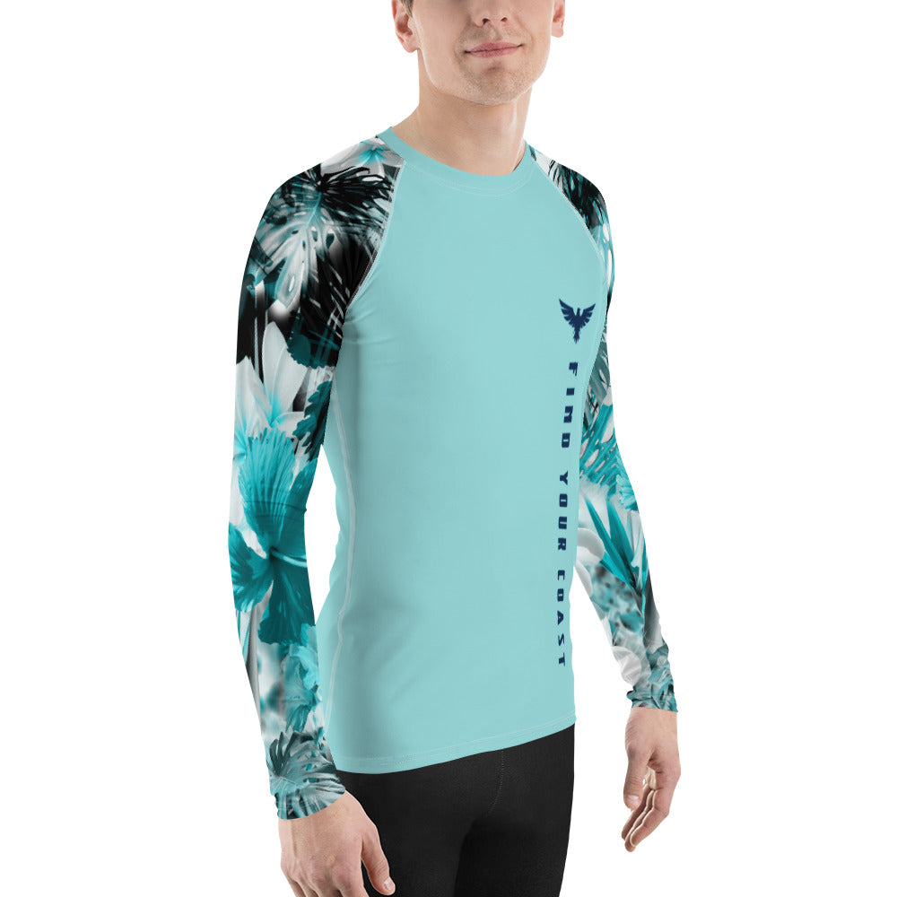 FYC - Men's Supply Co My Sundays Lt. Teal Performance Rash Guard UPF 40+ - 1 COLOR -