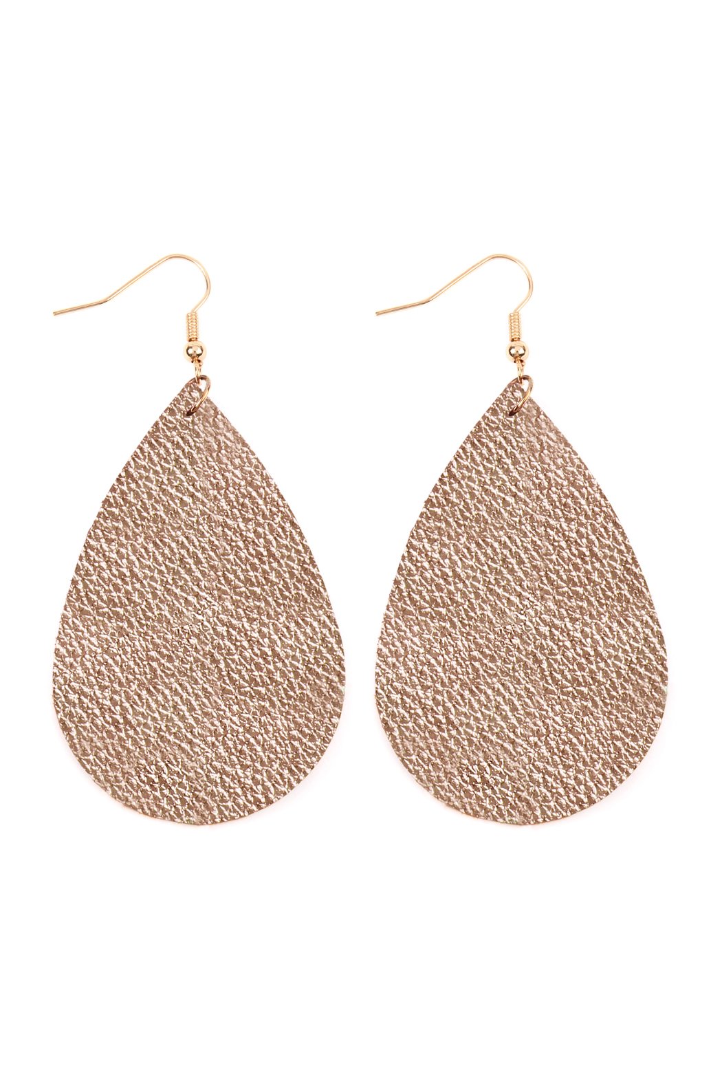 Teardrop Leather Earrings - 18 COLORS -