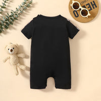 Thumbnail for Baby MINI BOSS Bear Graphic Short Sleeve Romper - T - 5 SIZES - 1 COLOR -