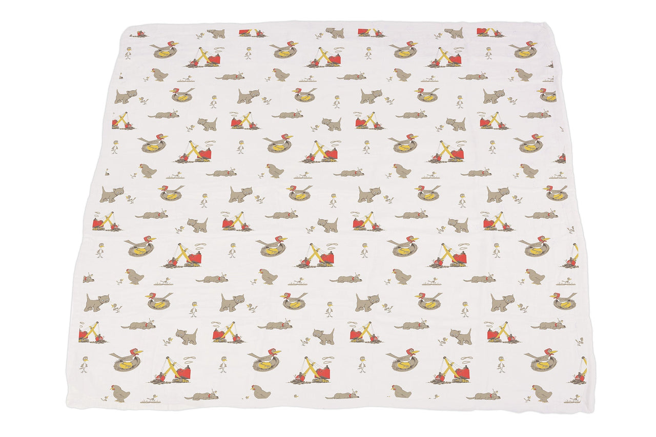 Are You My Mother? Bamboo Muslin Newcastle Blanket