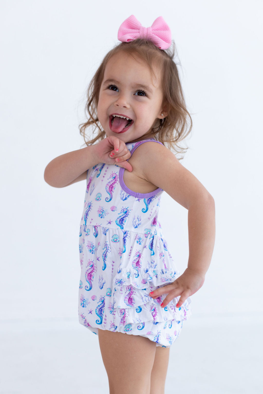 Eclipse Kids - Bubble Romper - Seahorse -