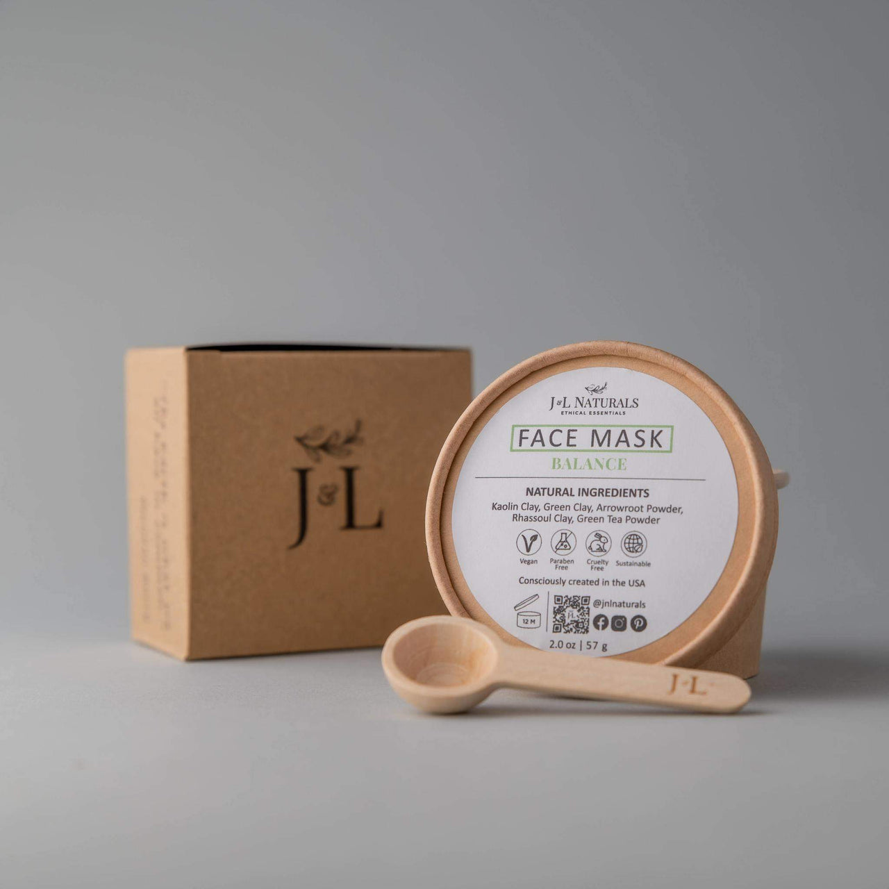 J & L Naturals - Face Mask - 3 SIZES - 5 REGIMENS -