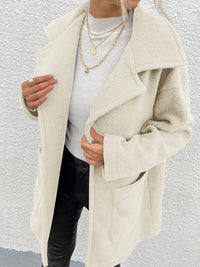 Thumbnail for Dropped Shoulder Coat with Pockets - T - 1 COLOR -