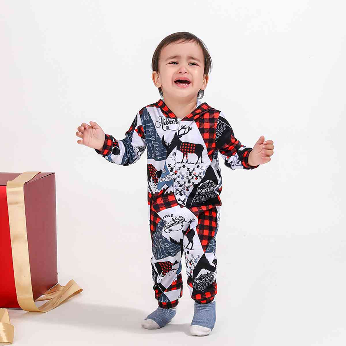 BABY Printed Hooded Jumpsuit - T -