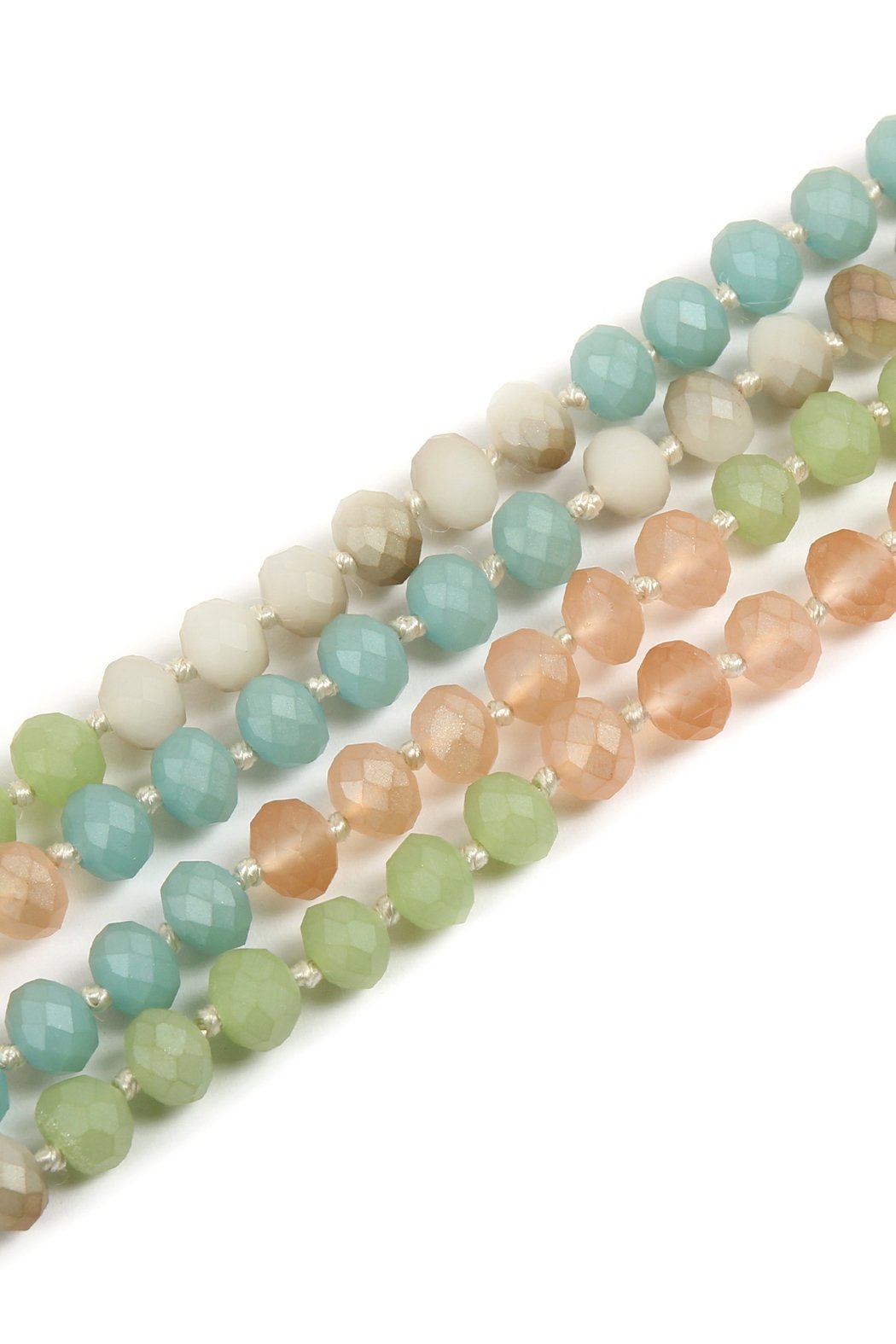 Riah Fashion - Multi Tone Glass Beads Necklace - 14 COLORS -