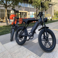 Thumbnail for OOK TEK - EU / US Warehouse - Retro Motorcycle Design 750W Max 50Kmh E Bike Adult Bike - Electric Bike - [6-9 DAY DELIVERY] - 2 SEAT COLORS -