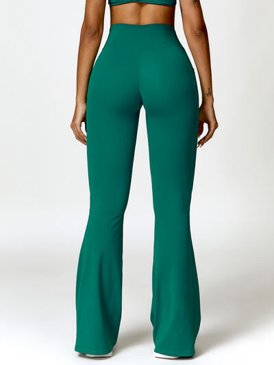 Twisted High Waist Active Pants with Pockets - T - 5 COLORS -