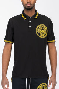 Thumbnail for Embroidered Lion Head Polo Shirt - 4 COLORS -