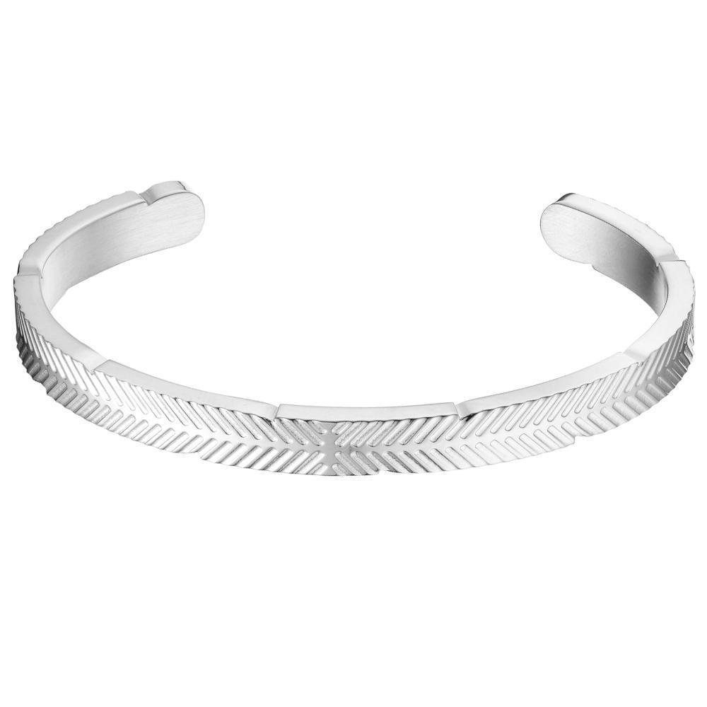 Mister - Feather Cuff Bracelet - 3 SIZES - 3 FINISHES -