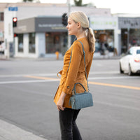 Thumbnail for Kayla Woven Crossbody Bag Blue -