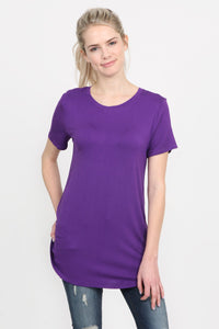 Thumbnail for Riah Fashion - Premium Rayon Short Sleeve Top - 12 COLORS -