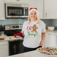 Thumbnail for Oh Snap Gingerbread T-shirt - 2 COLORS -