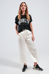 Thumbnail for Q2 - Brooklyn T Shirt in Black - 1 COLOR -