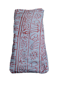 Thumbnail for OMSutra - Silk Eye Pillow - Flax seed filled - OM Design - 4 COLORS -