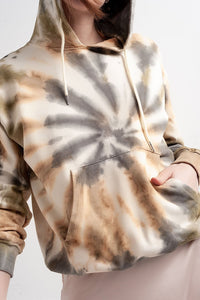 Thumbnail for Q2 - Co-Ord Sweatshirt in Bleach Tie Dye - 2 SIZES - 1 COLOR -