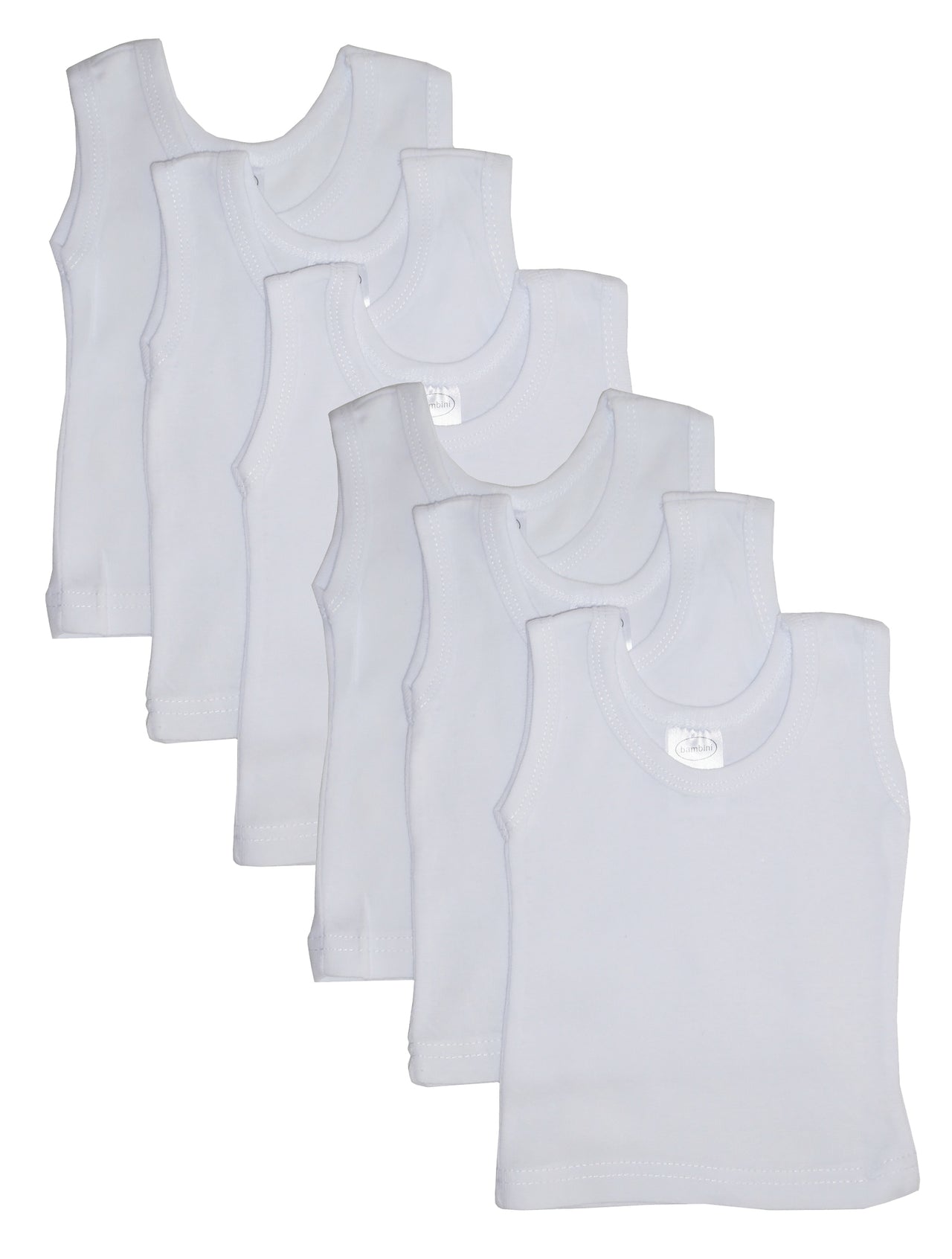 Bambini  Tank Top 6 Pack - 1 COLOR -