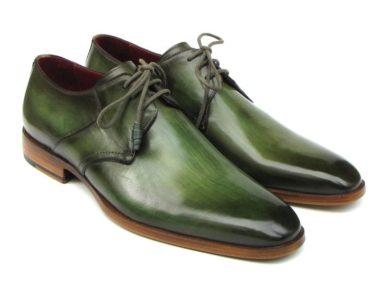 Paul Parkman - Men's Green  Derby Shoes -