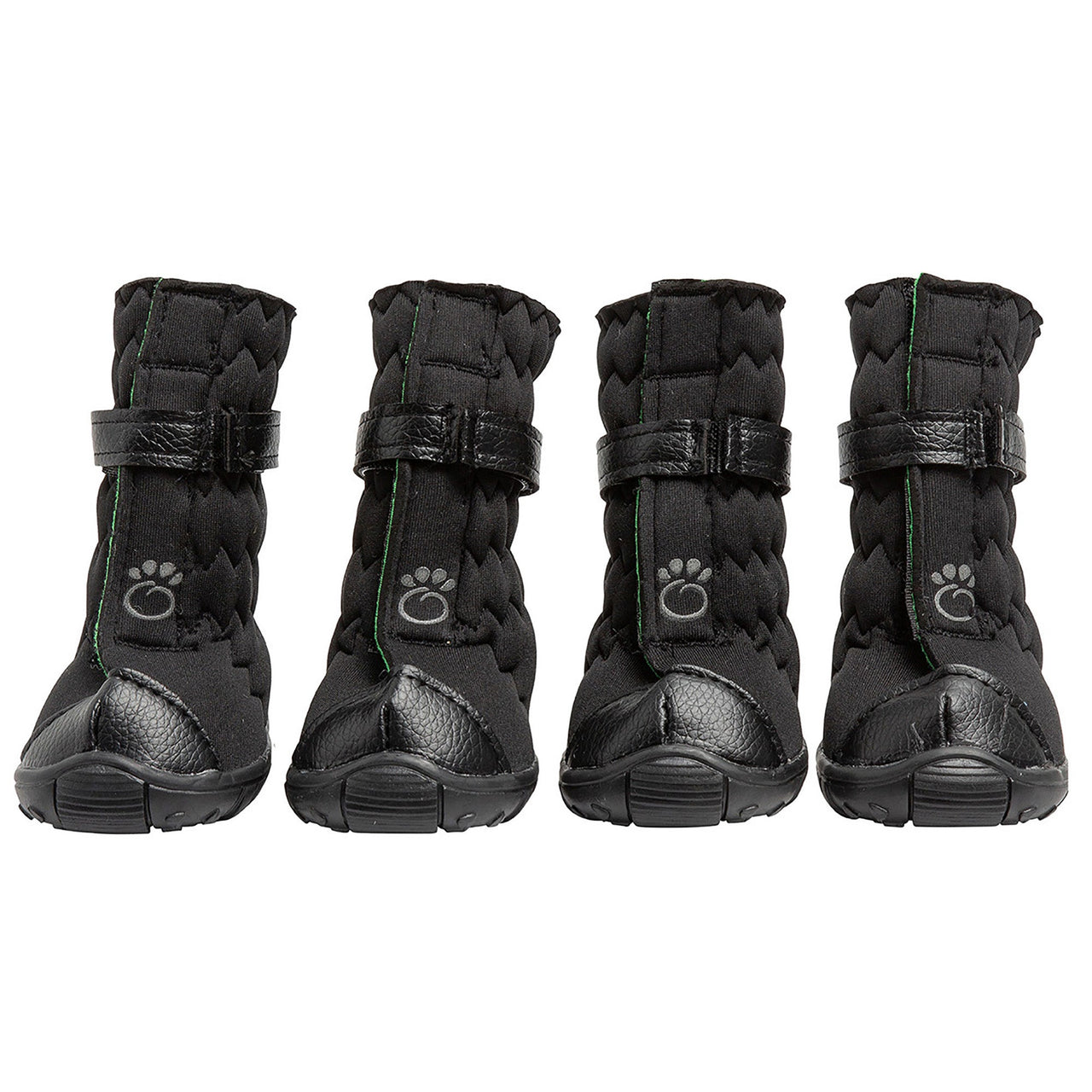 Elasto-Fit Dog Boots - Black - 7 SIZES -