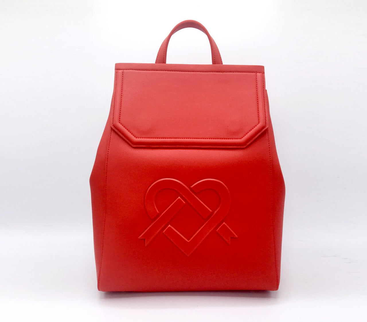 GUNAS NEW YORK - Livia - Red Vegan Leather Backpack - 1 COLOR -