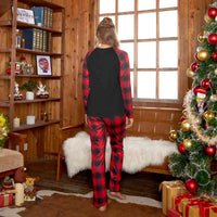 Thumbnail for Raglan Sleeve Top and Plaid Pants Set - T - SOLD BY SIZE / 2 PCS. - 4 SIZES -