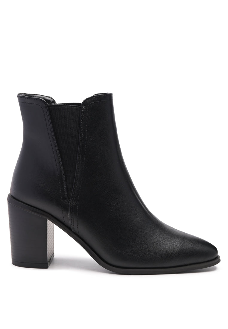 London Rag - Block Heeled Chelsea Boots - 2 COLORS -